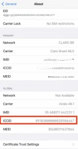 Mã QR eSIM không hợp lệ